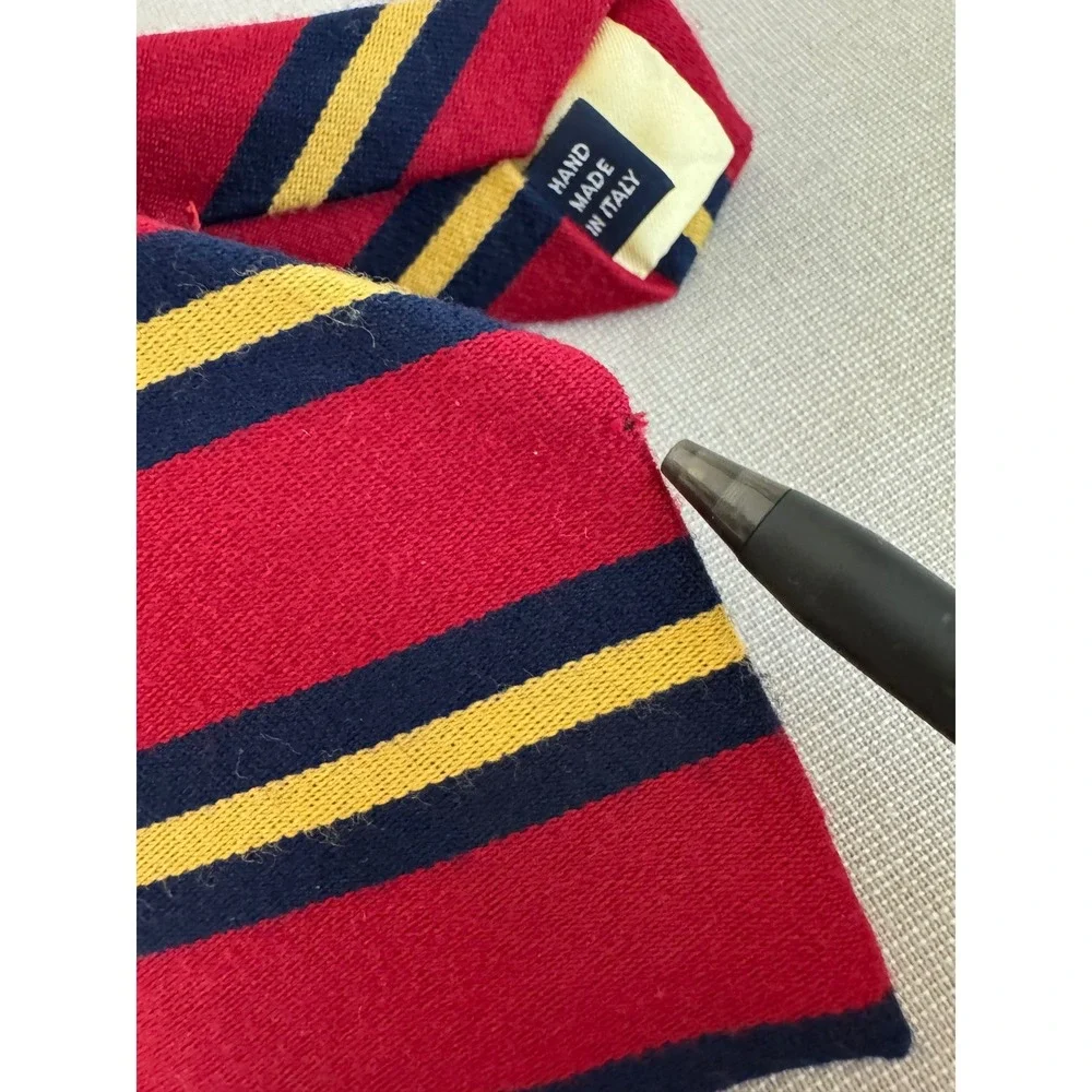 Vintage Polo Ralph Wool/Silk Red/Blue/Gold Tie‎